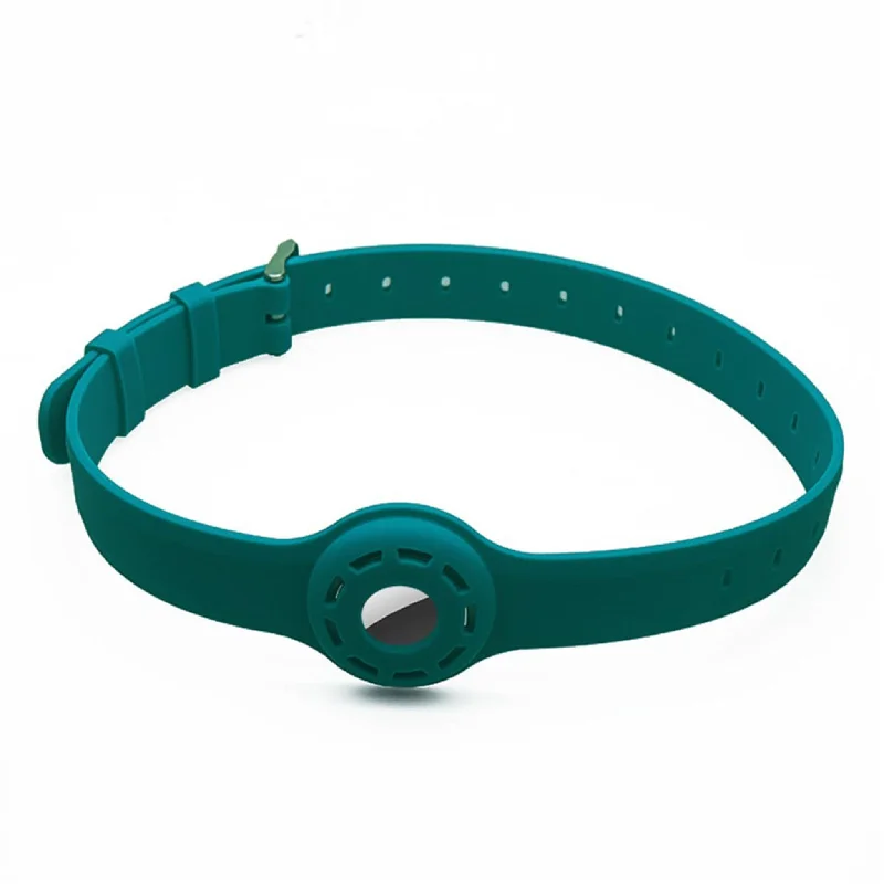 AirTags pet collar design silicone strap - Dark Green