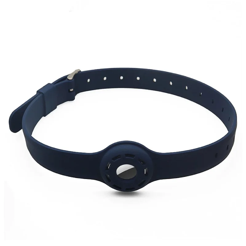 AirTags pet collar design silicone strap - Midnight Blue