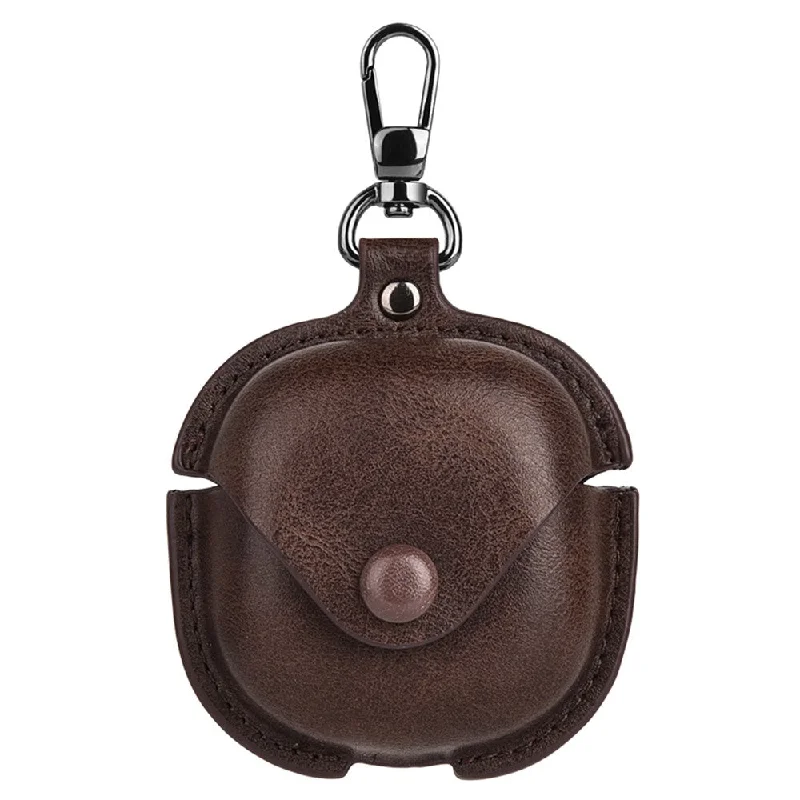 Samsung Galaxy Buds2 Pro / Buds Pro / Live leather cover with buckle - Brown