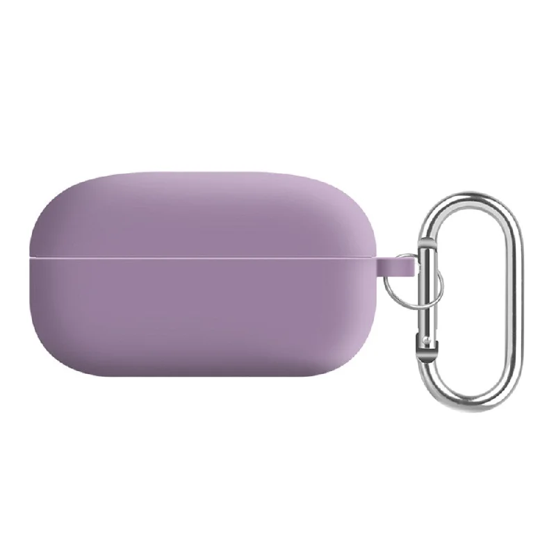 Samsung Galaxy Buds2 Pro / Buds Pro / Live  silicone cover with keychain - Black Currant Purple