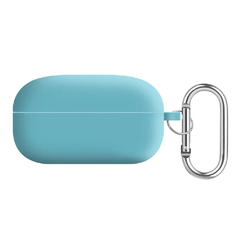 Samsung Galaxy Buds2 Pro / Buds Pro / Live  silicone cover with keychain - Ice Sea Blue