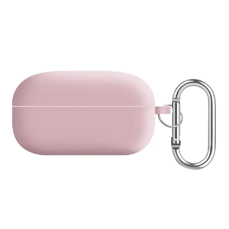 Samsung Galaxy Buds2 Pro / Buds Pro / Live  silicone cover with keychain - Light Pink