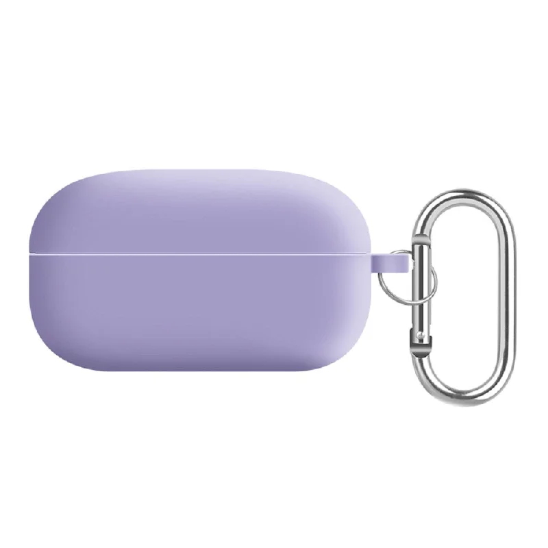 Samsung Galaxy Buds2 Pro / Buds Pro / Live  silicone cover with keychain - Light Purple