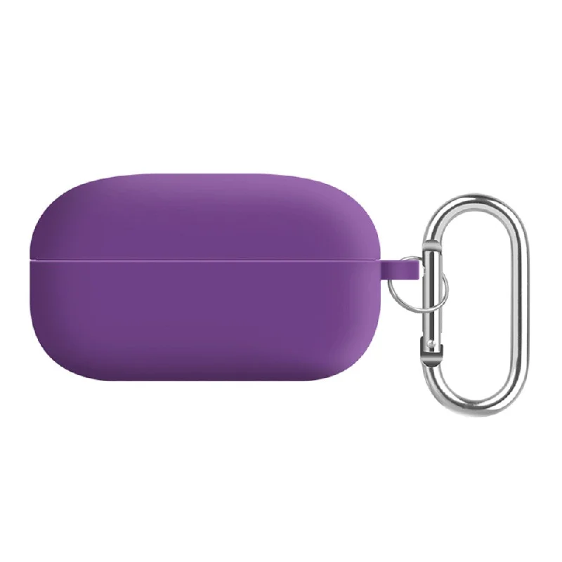 Samsung Galaxy Buds2 Pro / Buds Pro / Live  silicone cover with keychain - Purple