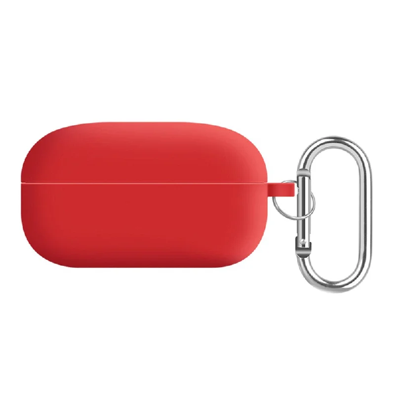 Samsung Galaxy Buds2 Pro / Buds Pro / Live  silicone cover with keychain - Red