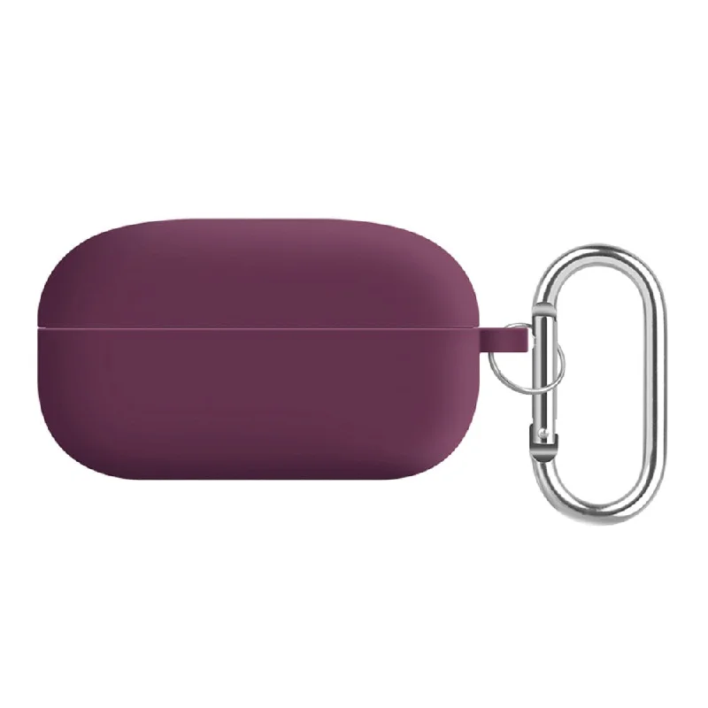 Samsung Galaxy Buds2 Pro / Buds Pro / Live  silicone cover with keychain - Wine Red