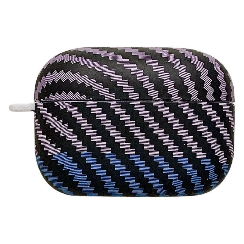 Sony LinkBuds S carbon fiber style dual color cover - Purple / Blue